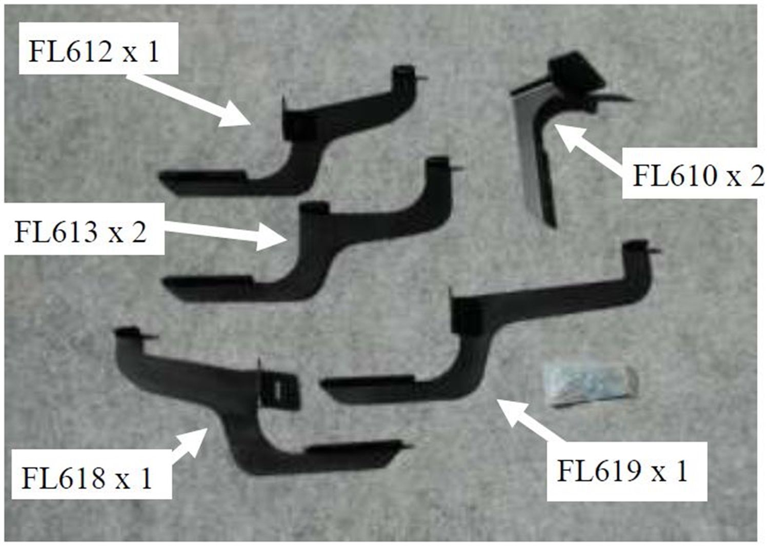 2019, 2018, 2017, 2016, 2015 Ford Transit-150 Running Board Mount Kit