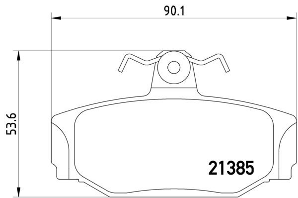 Disc Brake Pad Set - Rear for 1997-1998 Volvo S90 (Pagid 355017991)