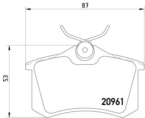 Disc Brake Pad Set - Rear for 2002-2003 Audi S6 (Pagid 355018111)