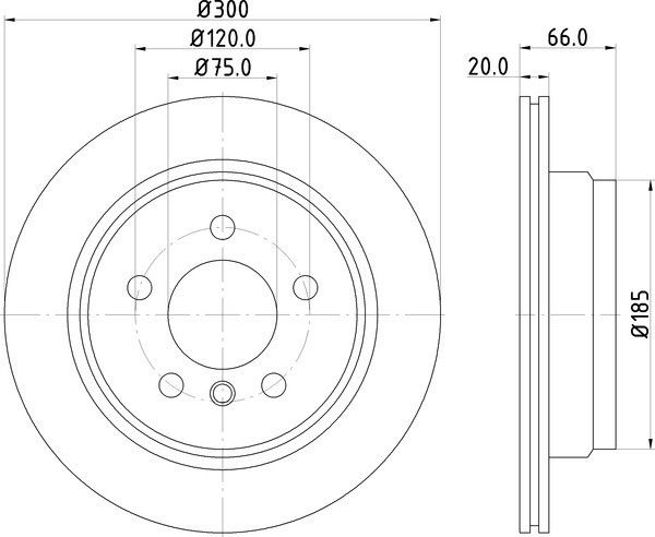 Disc Brake Rotor - Rear for 2014-2016 BMW 428i (Pagid 355123152)