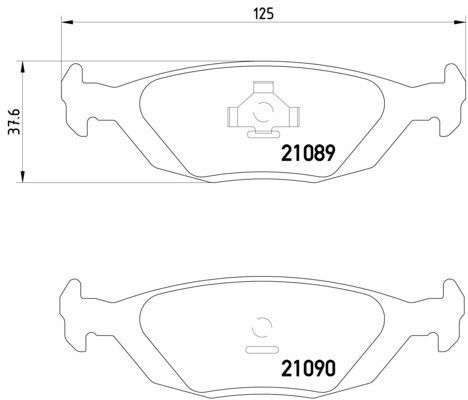 Disc Brake Pad Set - Rear for 1987-1998 Saab 9000 (Pagid 355007521)