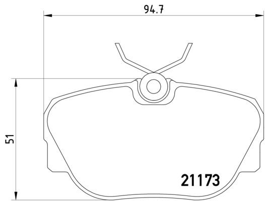Disc Brake Pad Set - Front for 1985-1987 BMW 325e (Pagid 355017811)
