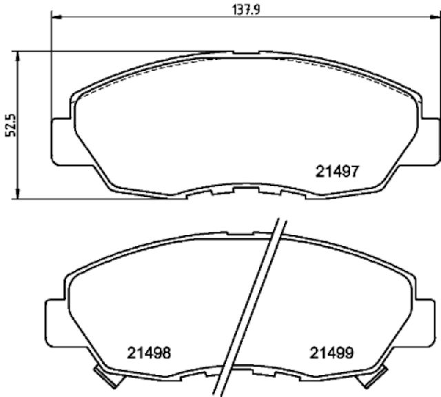 Disc Brake Pad Set - Front for 1997 Honda CR-V (Pagid 355035091)