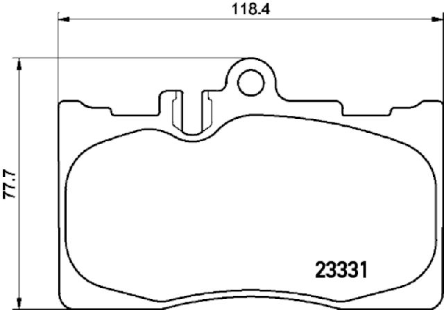 Disc Brake Pad Set - Front for 2001-2006 Lexus LS430 (Pagid 355034041)