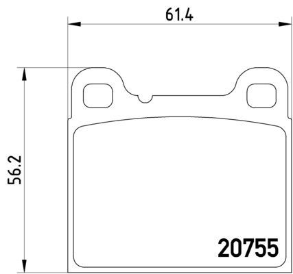 Disc Brake Pad Set - Rear for 1998-2004 Volvo C70 (Pagid 355008801)