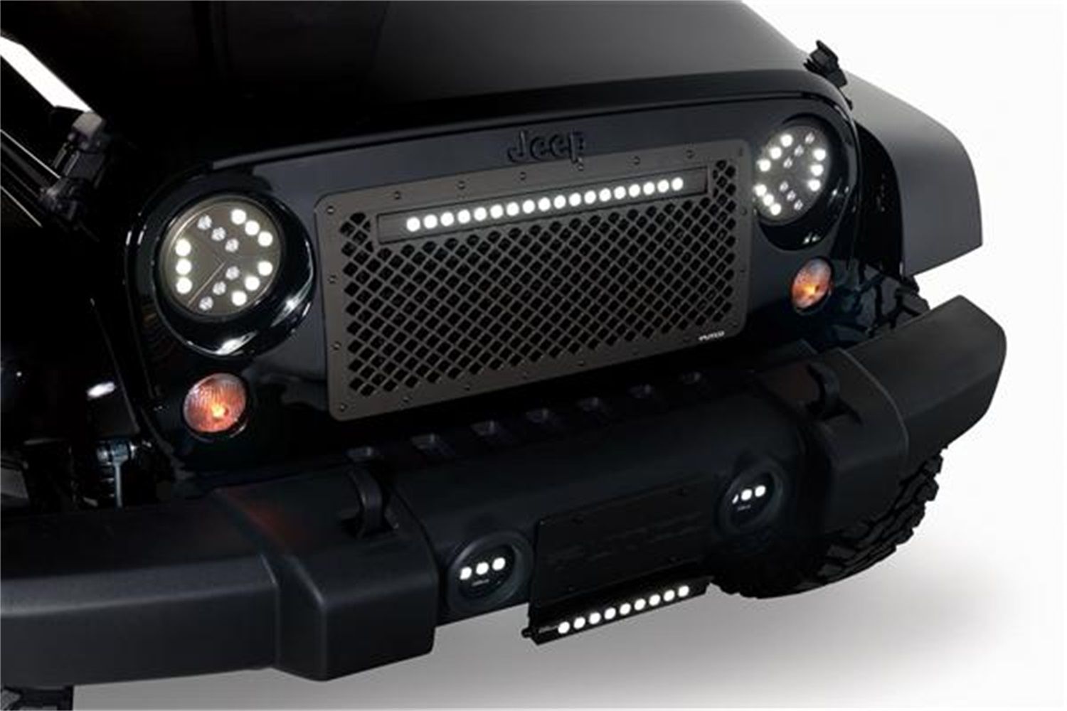 2017, 2016, 2015, 2014, 2013, 2012, 2011, 2010, 2009, 2008, 2007 Jeep Wrangler Grille Insert