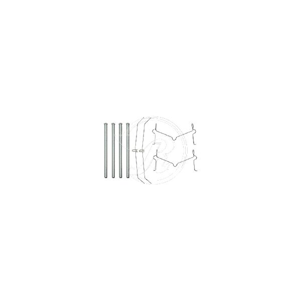 Disc Brake Hardware Kit - Front for 2010-2019 Toyota 4Runner (Raybestos H18100A)