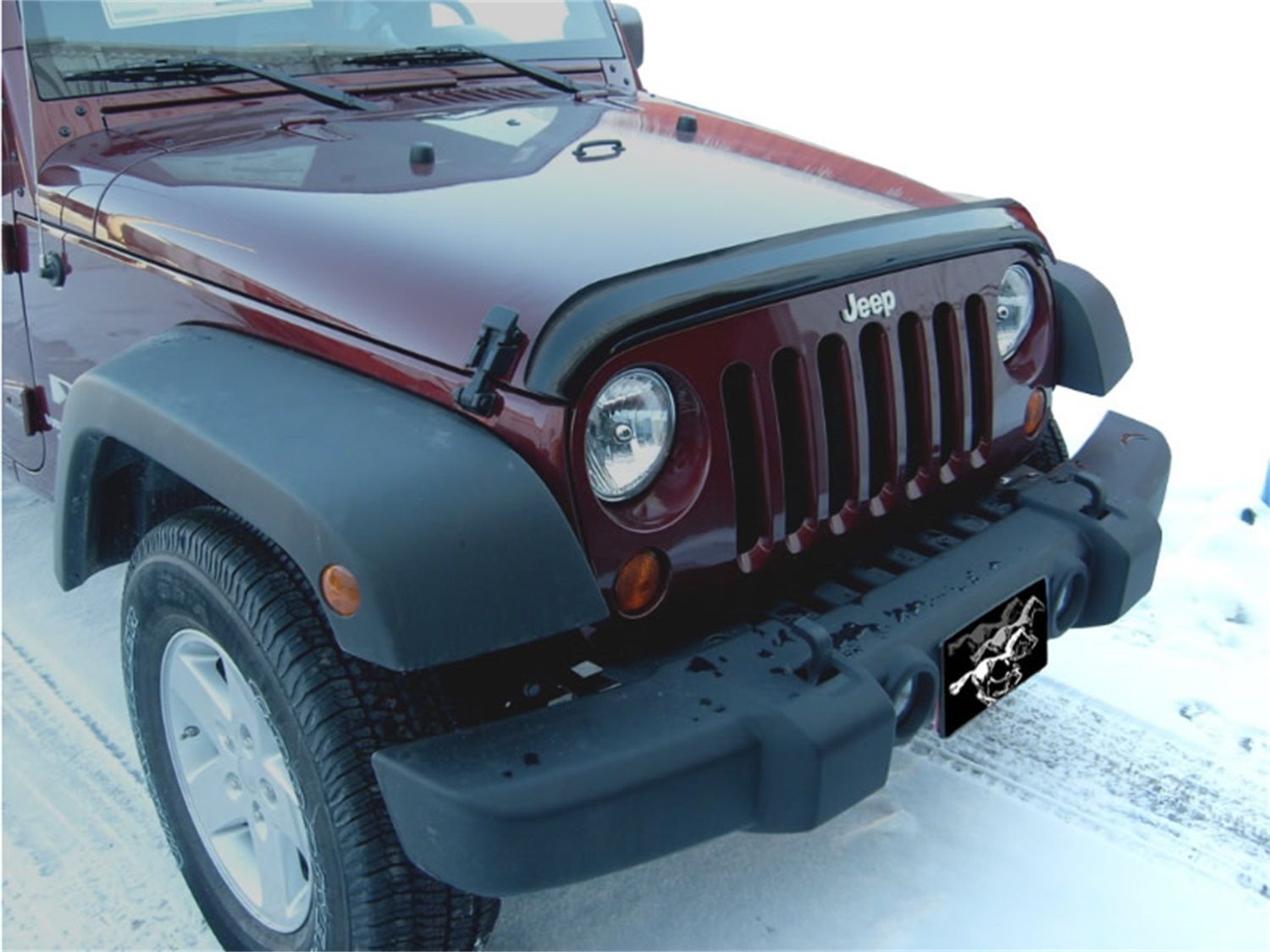 2018, 2017, 2016, 2015, 2014, 2013, 2012, 2011, 2010, 2009, 2008, 2007 Jeep Wrangler Hood Deflector