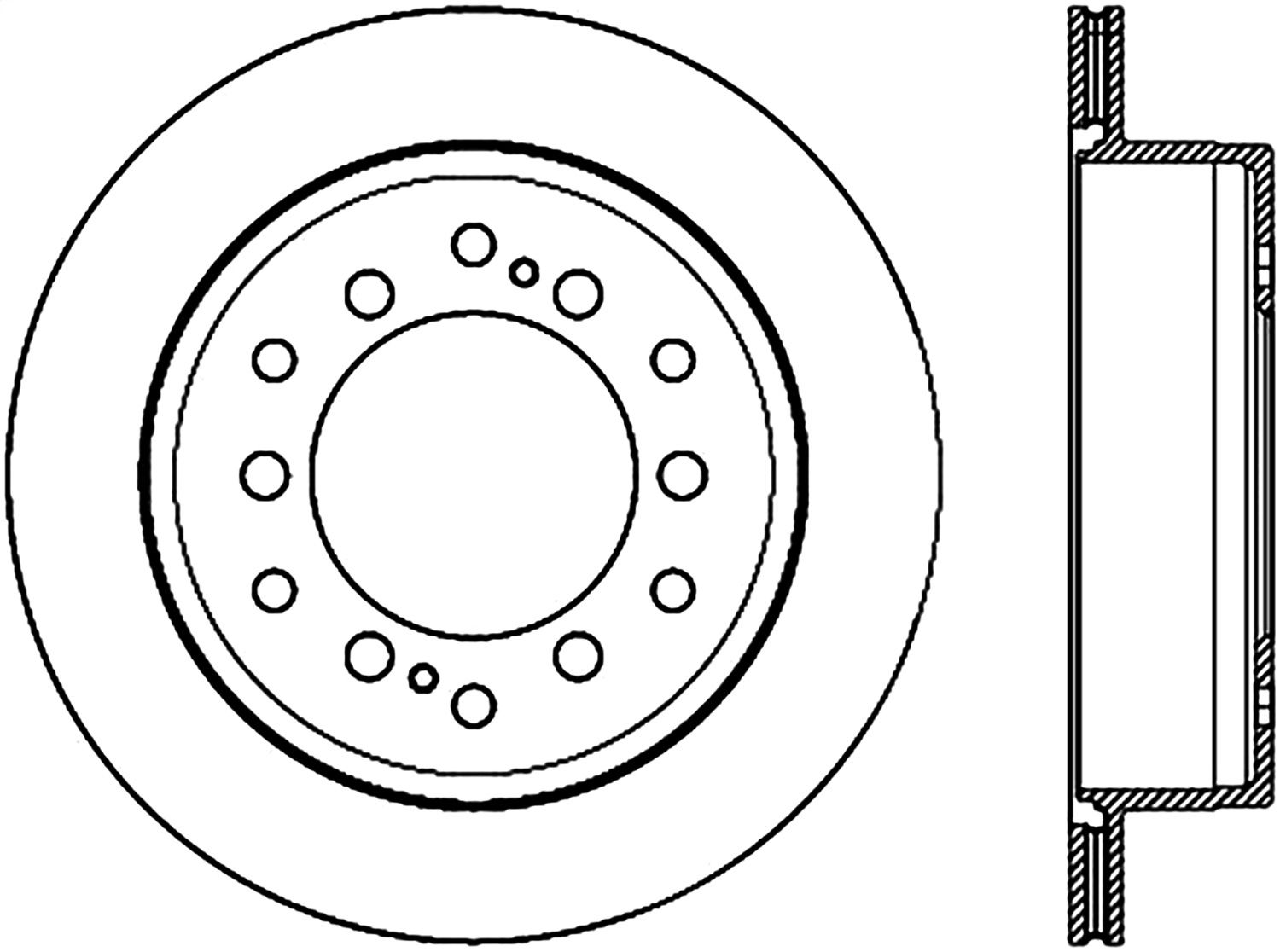 2021, 2020, 2019, 2018, 2017, 2016, 2015, 2014, 2013, 2012, 2011, 2010 Lexus GX460 Disc Brake Rotor