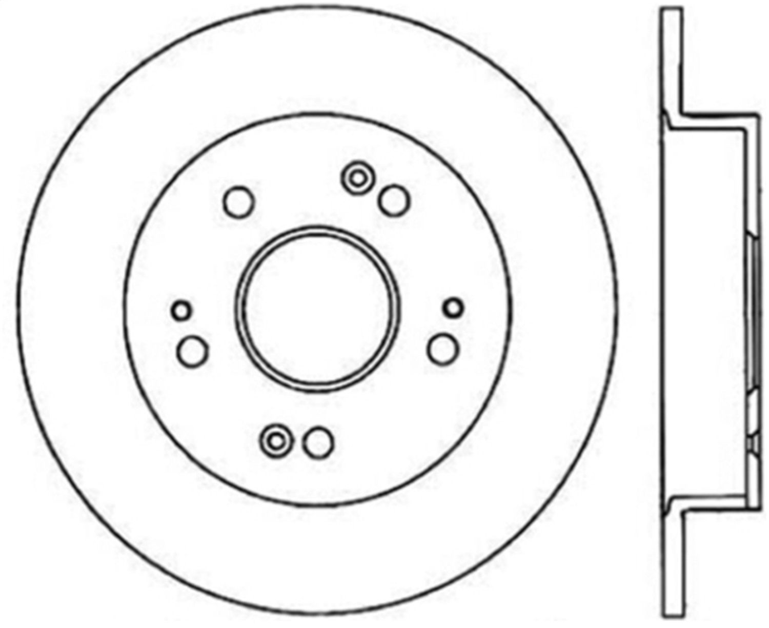 2011, 2010, 2009, 2008, 2007, 2006 Acura CSX Disc Brake Rotor