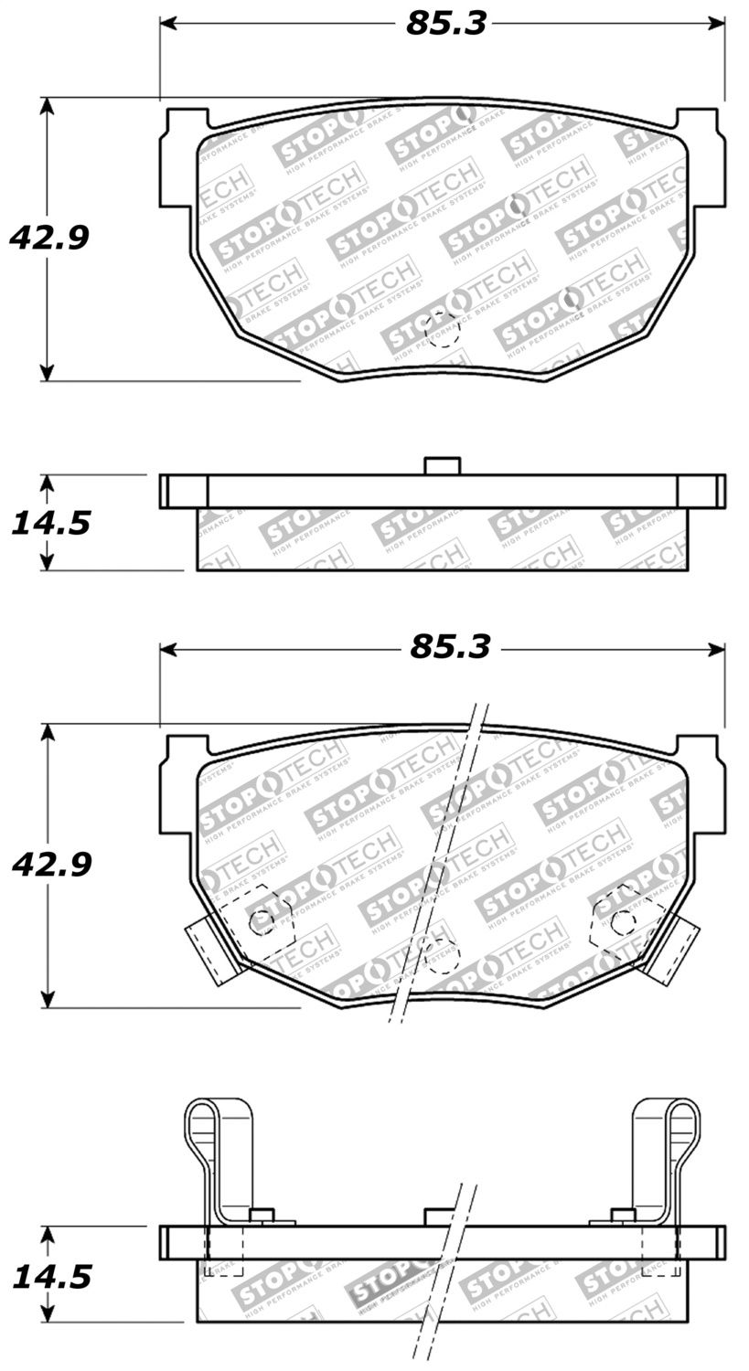 1984, 1983, 1982, 1981 Nissan Maxima Disc Brake Pad Set