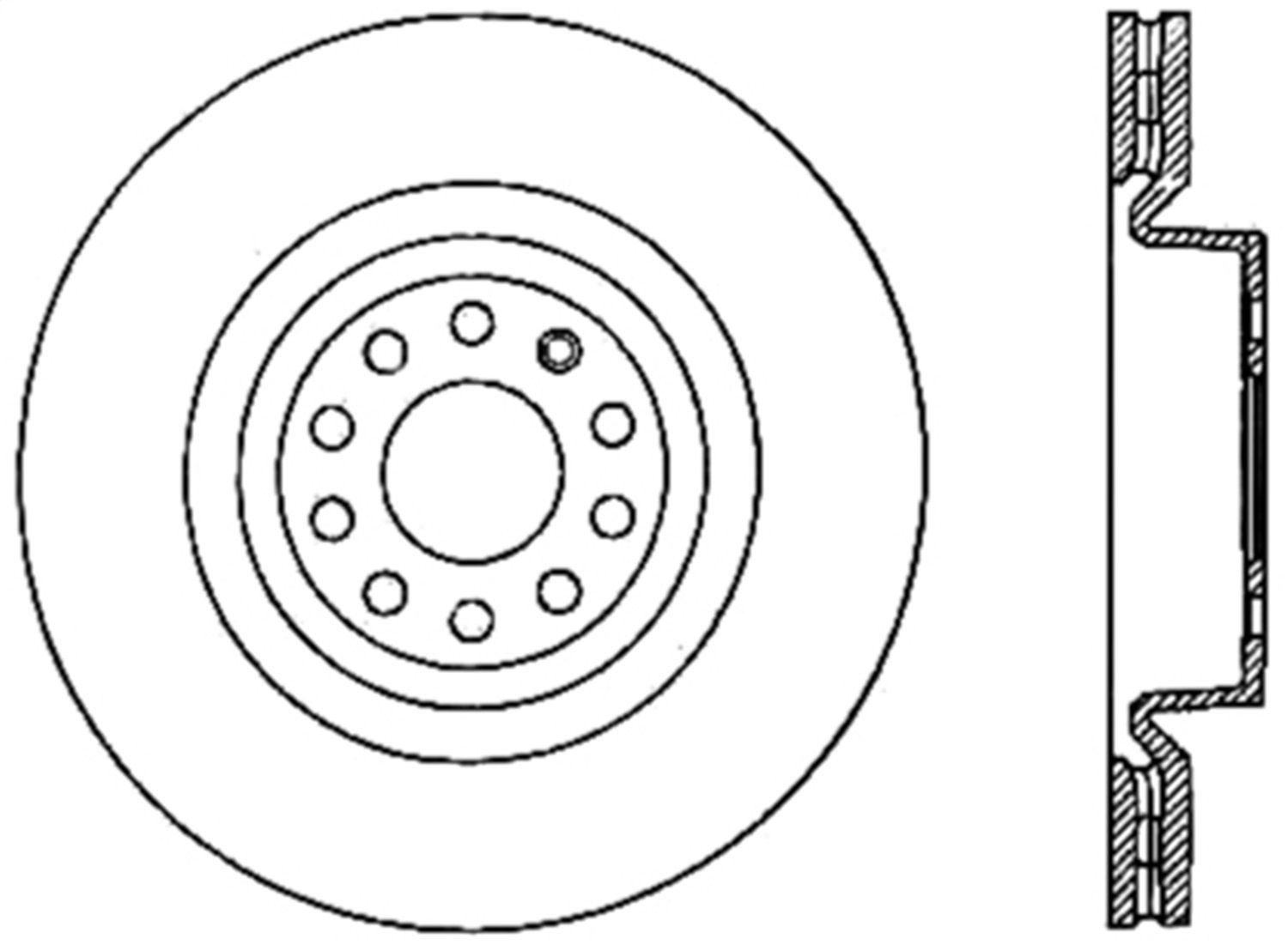 2019, 2018 Audi Q2 Disc Brake Rotor