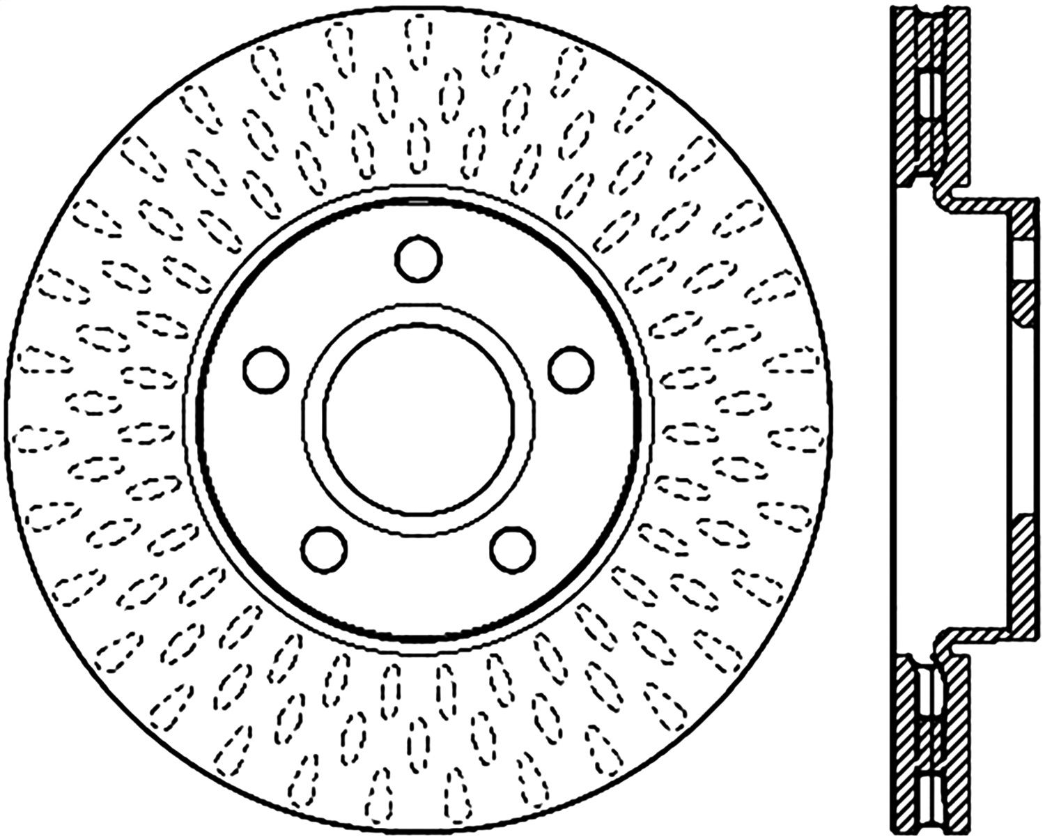 2018, 2017, 2016, 2015, 2014, 2013, 2012 Ford Focus Disc Brake Rotor
