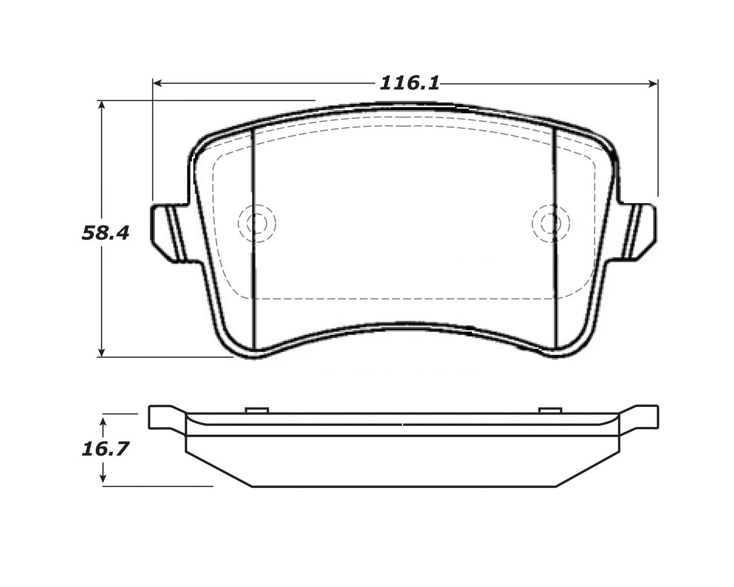 2016, 2015, 2014, 2013, 2012, 2011, 2010, 2009 Audi A4 Disc Brake Pad Set