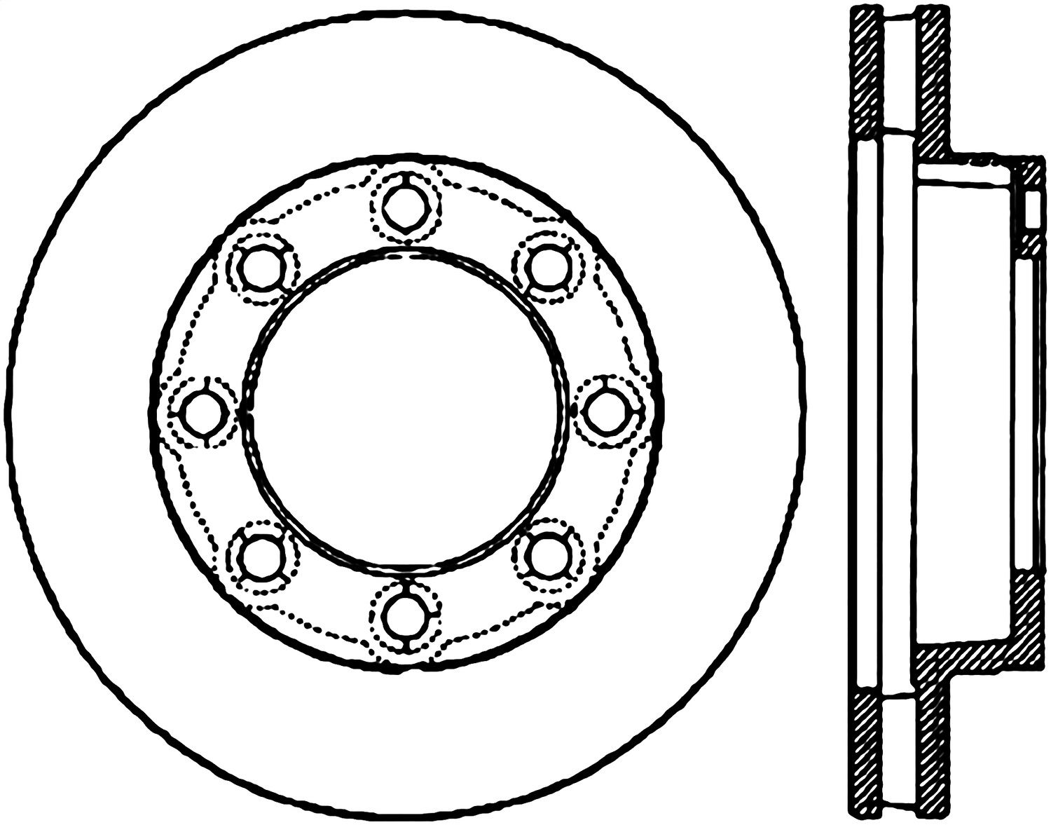 1988, 1987 Chevrolet V30 Disc Brake Rotor
