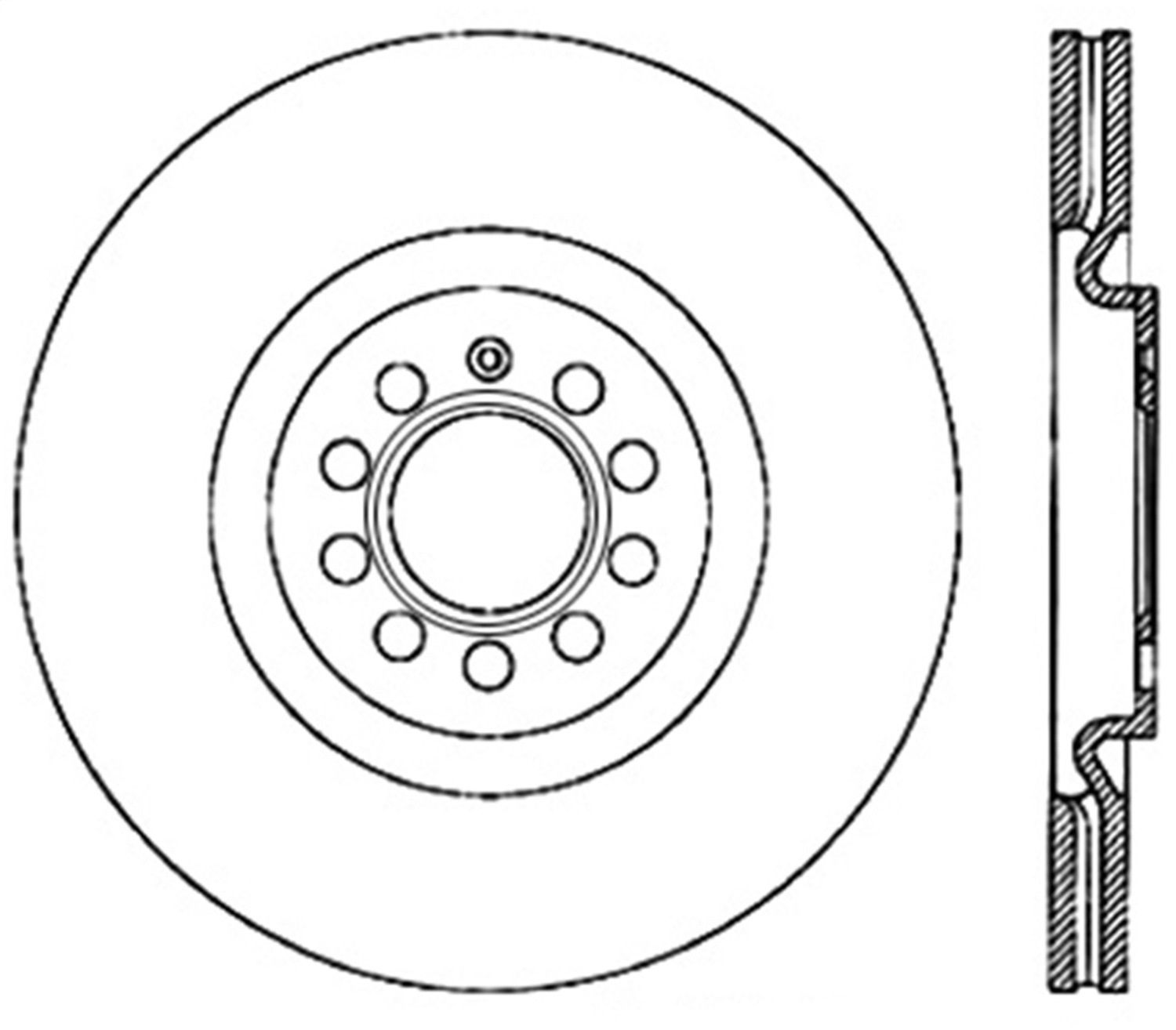 2012, 2011, 2010, 2009, 2008 Audi S3 Disc Brake Rotor