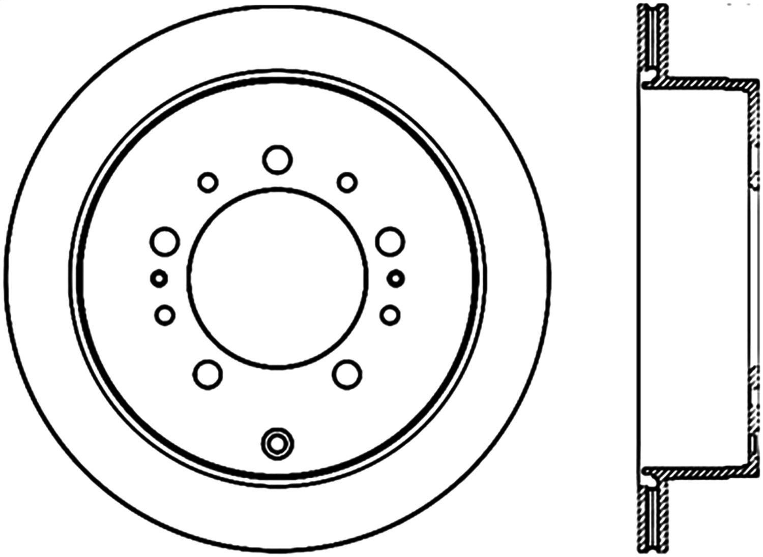 2019, 2018, 2017, 2016, 2015, 2014, 2013, 2012, 2011, 2010, 2009, 2008 Lexus LX570 Disc Brake Rotor