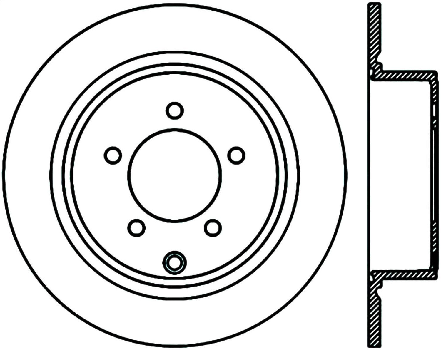 2017, 2016, 2015, 2014, 2013, 2012, 2011, 2010, 2009 Jeep Compass Disc Brake Rotor