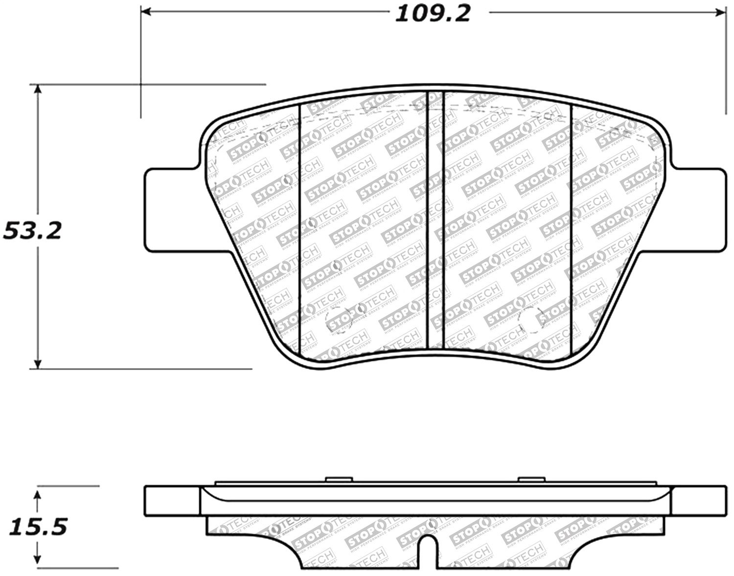 2012, 2011, 2010, 2009, 2008, 2007, 2006, 2005 Audi A3 Disc Brake Pad Set