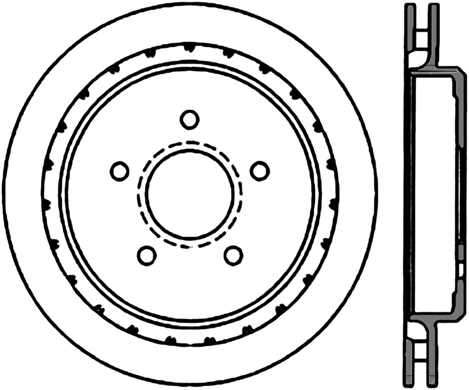 2009, 2008, 2007, 2006, 2005, 2004 Cadillac XLR Disc Brake Rotor