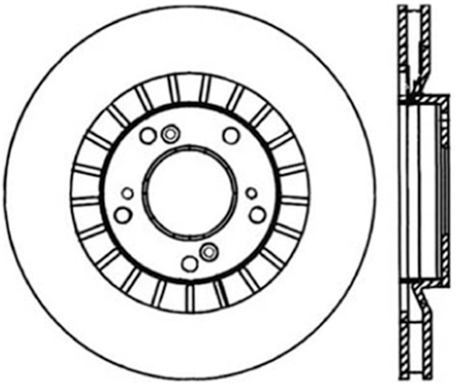 2009, 2008, 2007, 2006, 2005, 2004, 2003, 2002, 2001, 2000 Honda S2000 Disc Brake Rotor