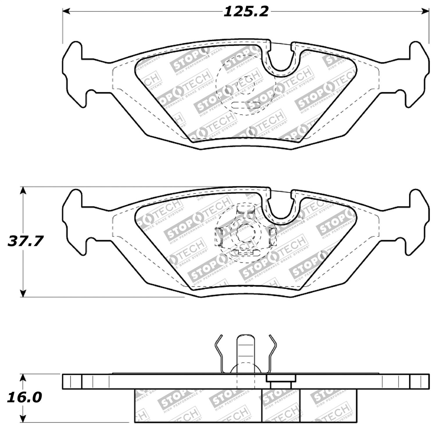1984, 1983, 1982 BMW 633CSi Disc Brake Pad Set