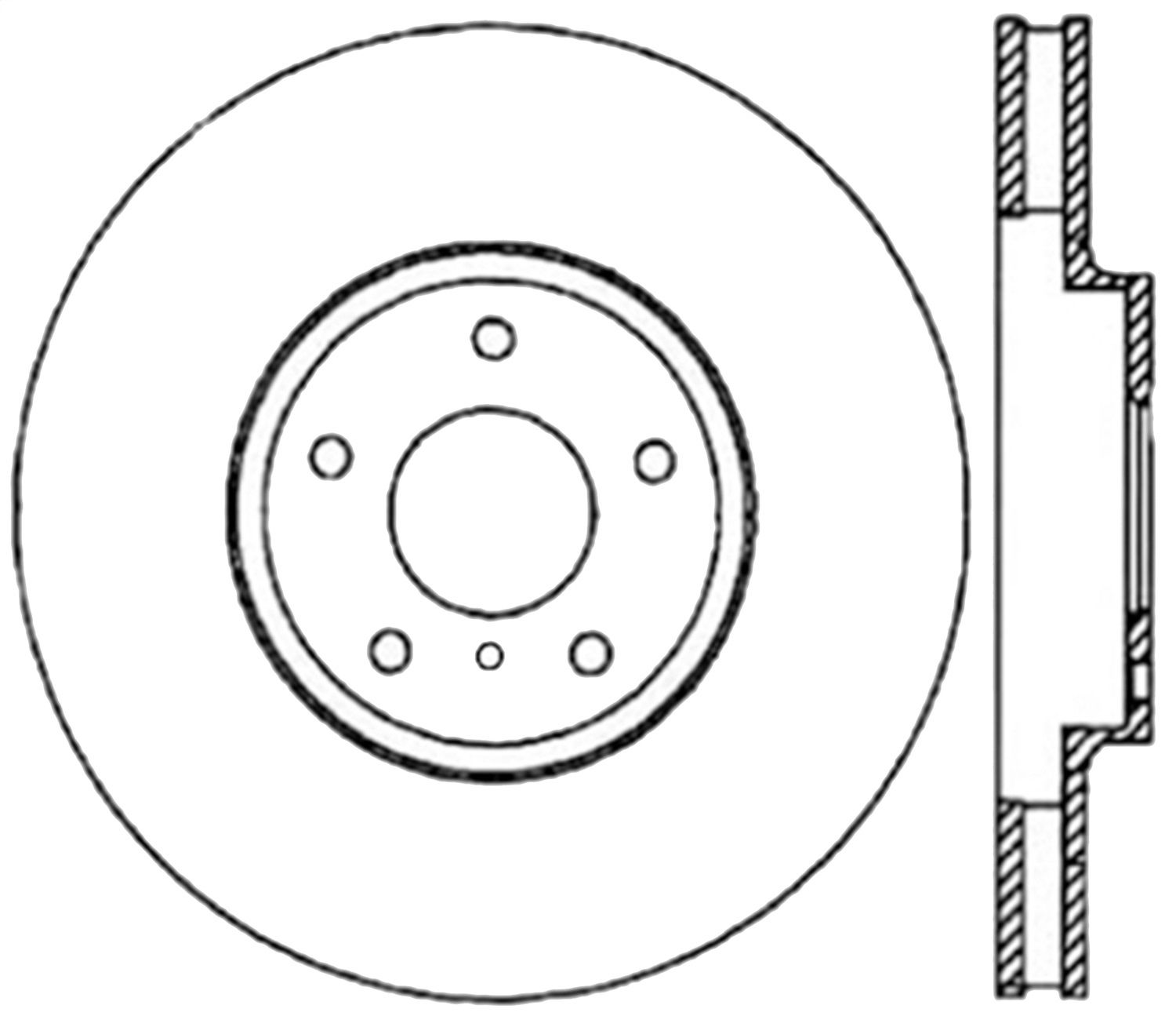 2012, 2011, 2010, 2009, 2008 INFINITI EX35 Disc Brake Rotor