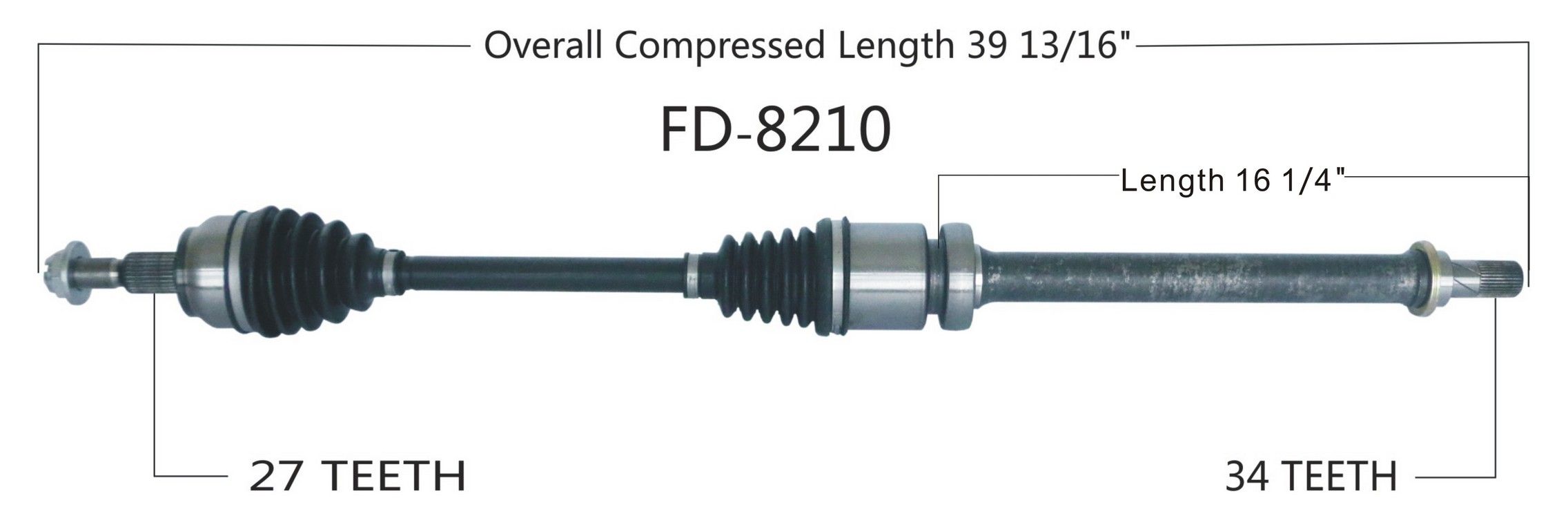 2018, 2017, 2016, 2015, 2014, 2013, 2012 Ford Focus CV Axle Shaft