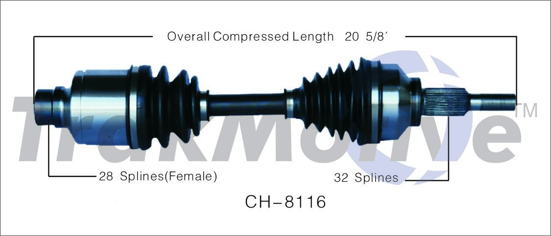 2010, 2009, 2008, 2007 Chrysler Sebring CV Axle Shaft