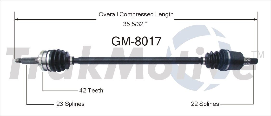 2001, 2000, 1999, 1998, 1997, 1996, 1995 Suzuki Swift CV Axle Shaft