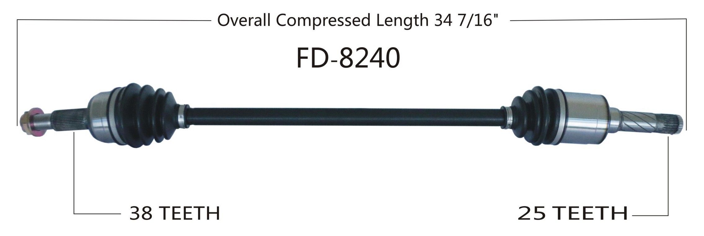 2014, 2013 Ford Edge CV Axle Shaft