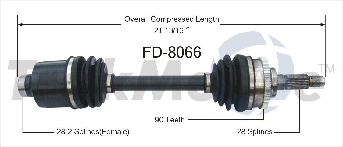 1992, 1991, 1990, 1989 Ford Probe CV Axle Shaft
