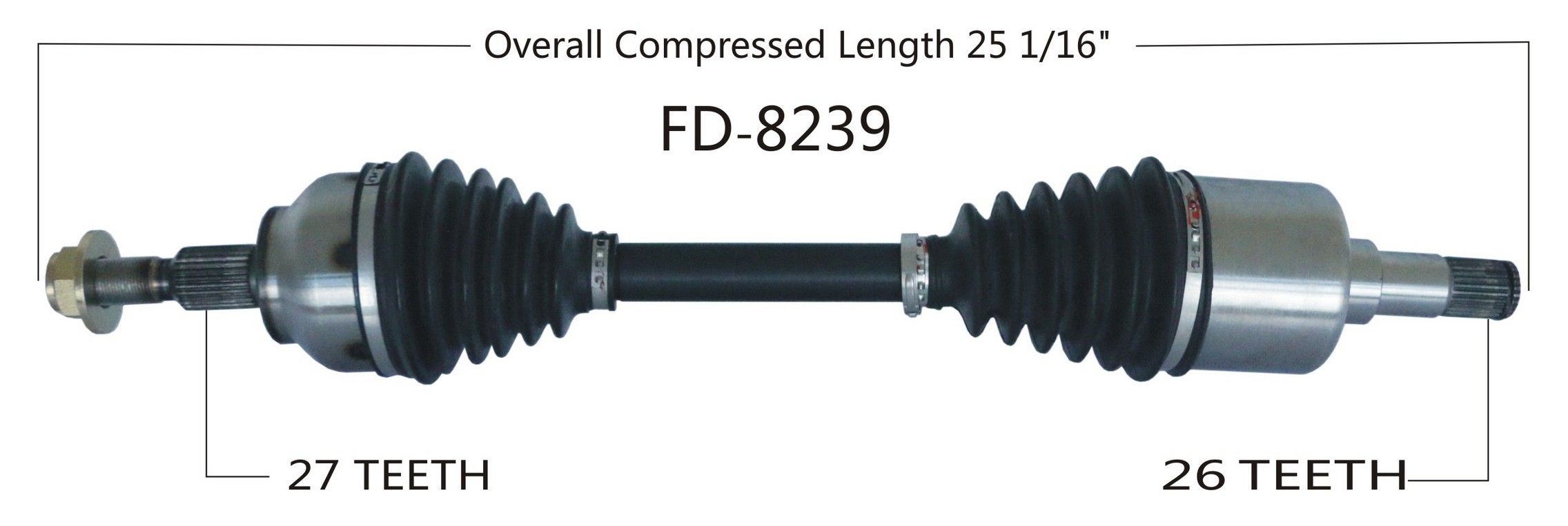 2018, 2017, 2016, 2015, 2014, 2013 Ford Focus CV Axle Shaft