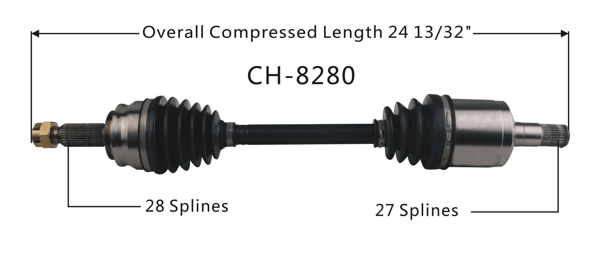 2017, 2016, 2015, 2014 Jeep Compass CV Axle Shaft