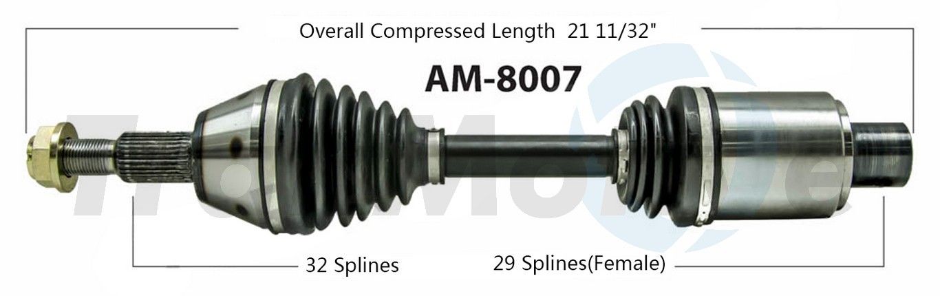 2011, 2010, 2009, 2008, 2007 Dodge Nitro CV Axle Shaft