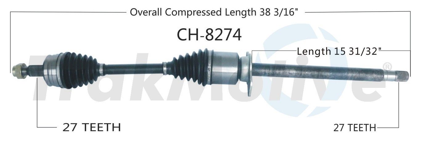 1984 Dodge Colt CV Axle Shaft