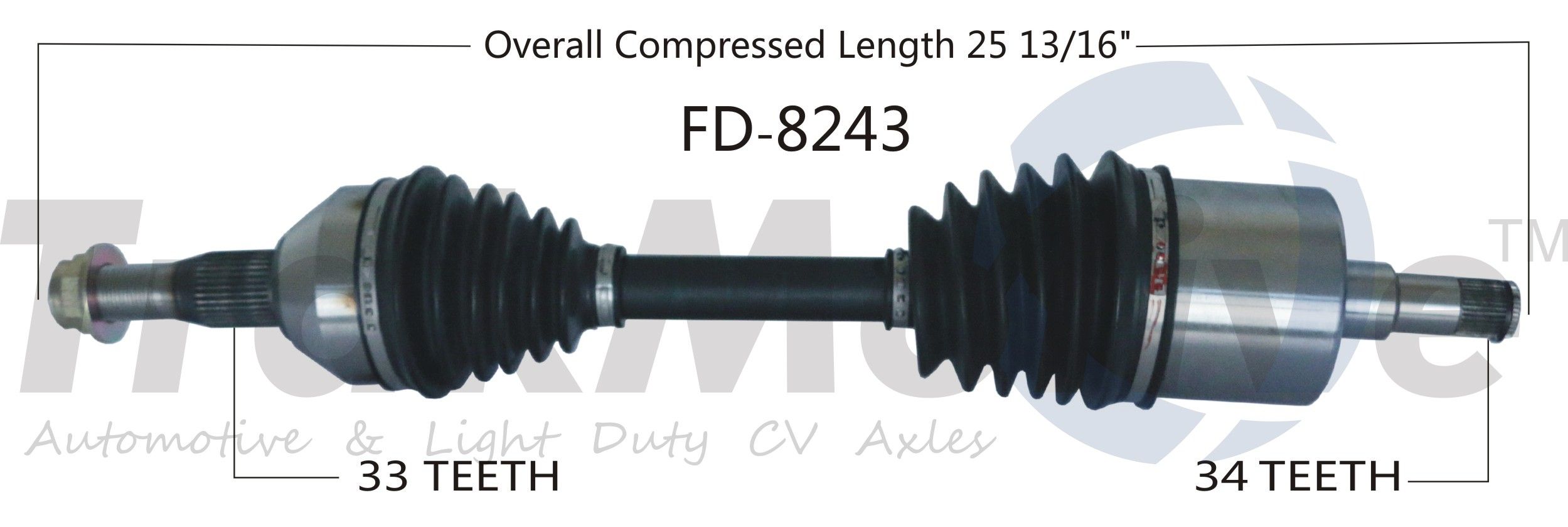 2017, 2016, 2015, 2014, 2013 Ford Taurus Service Police Sedan CV Axle Shaft
