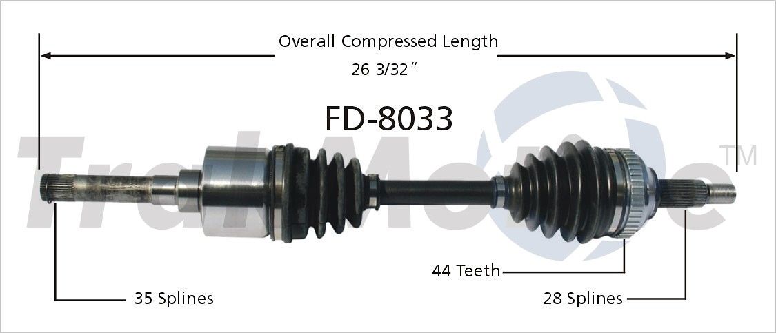 2000, 1999, 1998, 1997, 1996, 1995 Ford Contour CV Axle Shaft