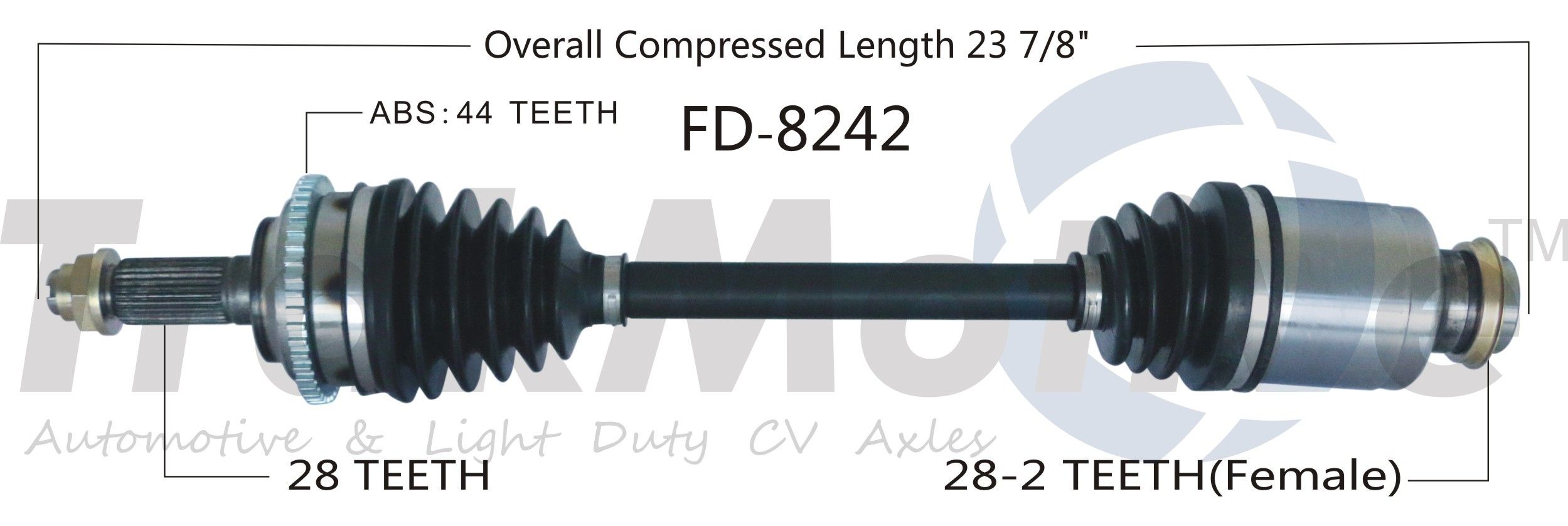 2014, 2013 Ford Fusion CV Axle Shaft