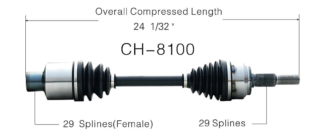 2010, 2009, 2008, 2007, 2006 Jeep Commander CV Axle Shaft