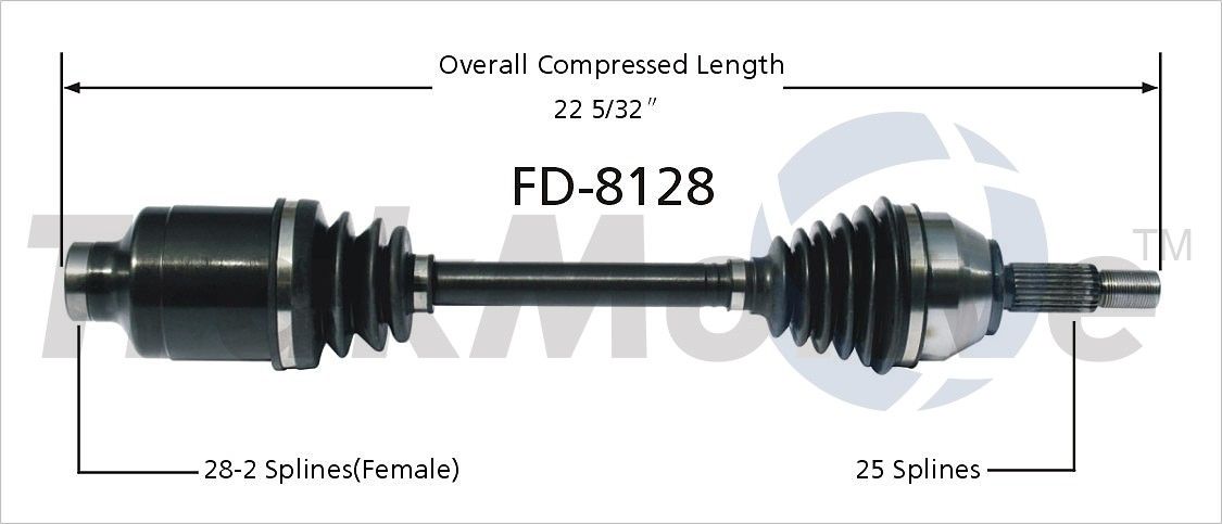 2011, 2010, 2009, 2008, 2007, 2006 Ford Focus CV Axle Shaft