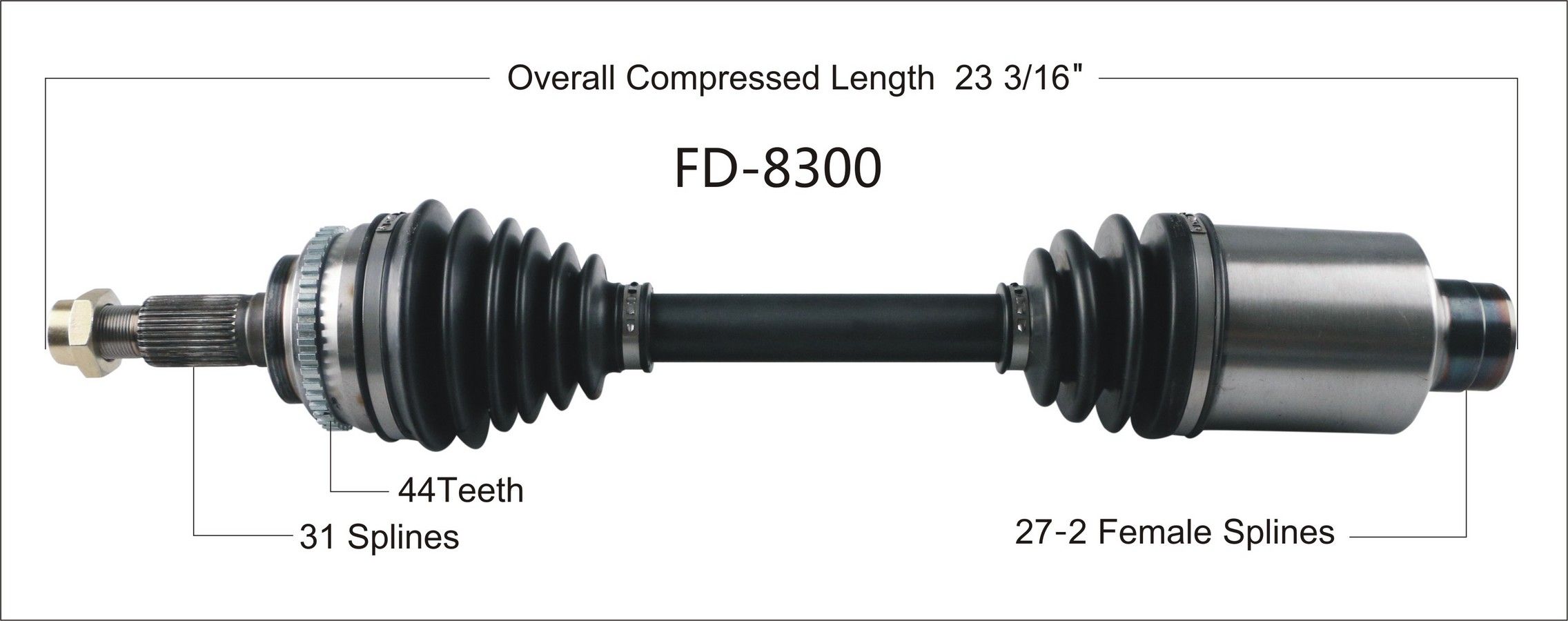 2014, 2013, 2012 Ford Edge CV Axle Shaft