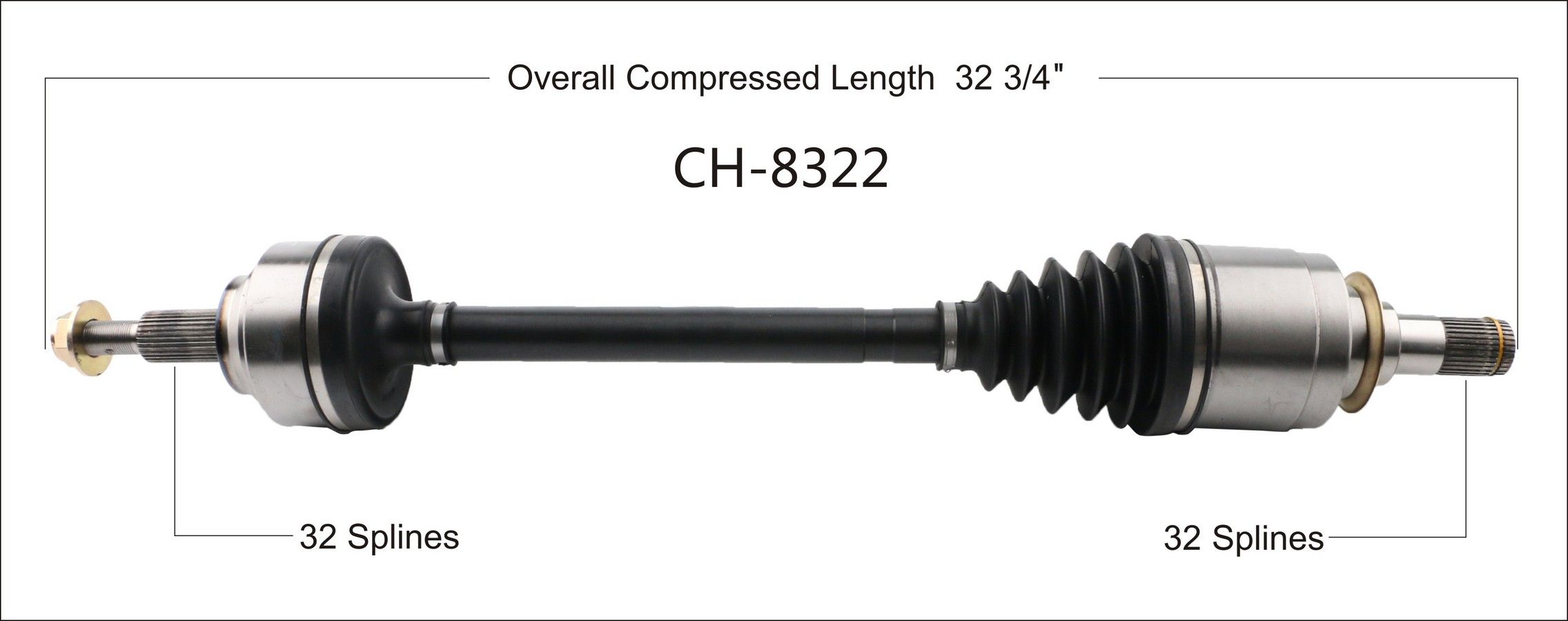 2022, 2021, 2020, 2019, 2018 Dodge Durango CV Axle Shaft