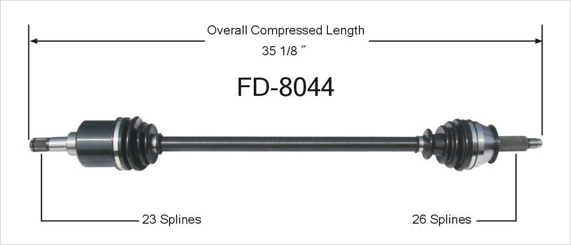 1988, 1987, 1986, 1985, 1984, 1983 Ford EXP CV Axle Shaft