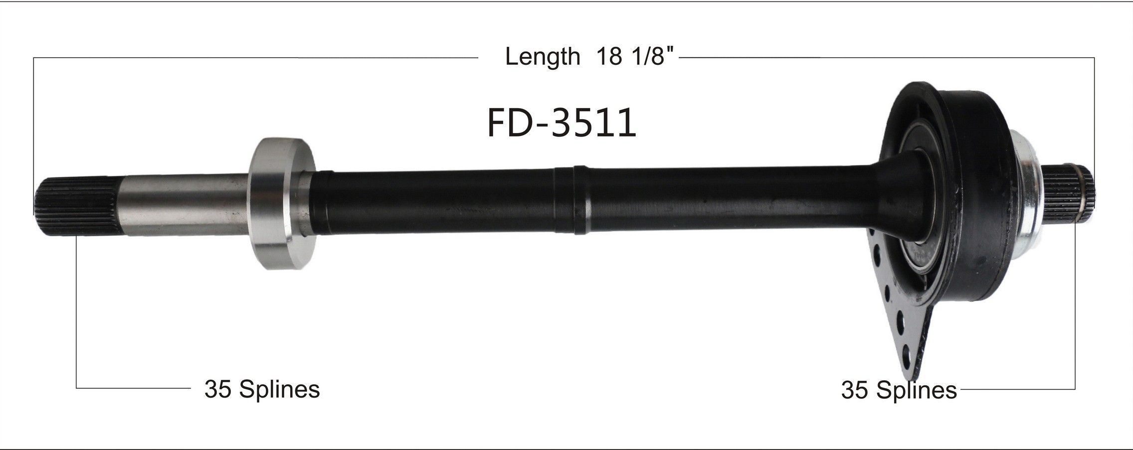 2012, 2011, 2010, 2009, 2008, 2007, 2006, 2005 Ford Escape CV Intermediate Shaft