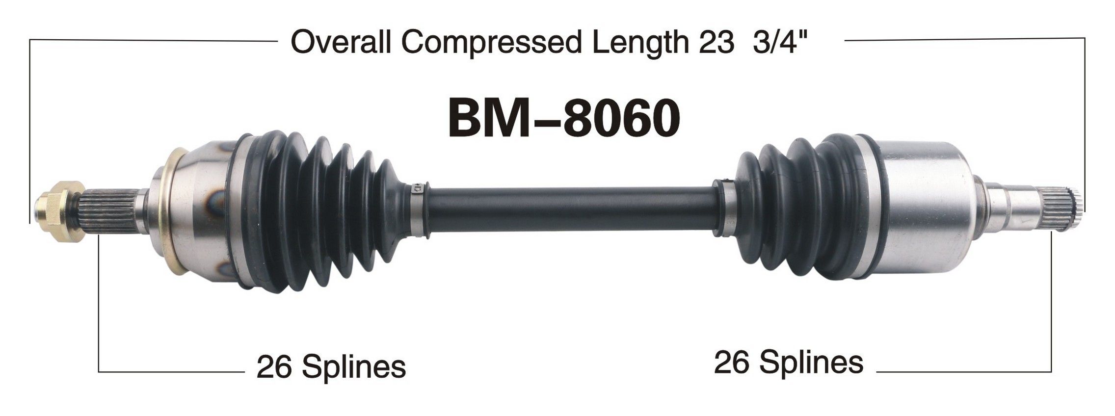 2015, 2014, 2013, 2012, 2011, 2010, 2009, 2008, 2007 Mini Cooper CV Axle Shaft
