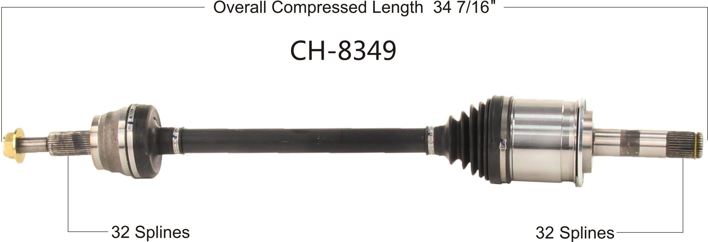 2022, 2021, 2020, 2019, 2018 Dodge Durango CV Axle Shaft