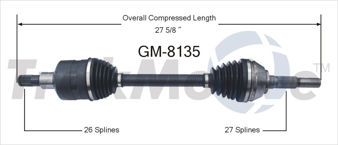 2002-2009 Buick Rainier CV Axle Shaft Surtrak Axle