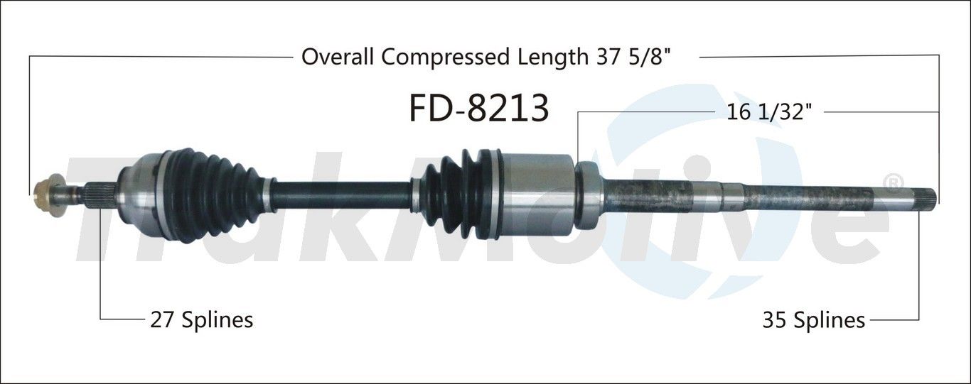 2019, 2018, 2017, 2016, 2015, 2014, 2013 Ford Escape CV Axle Shaft