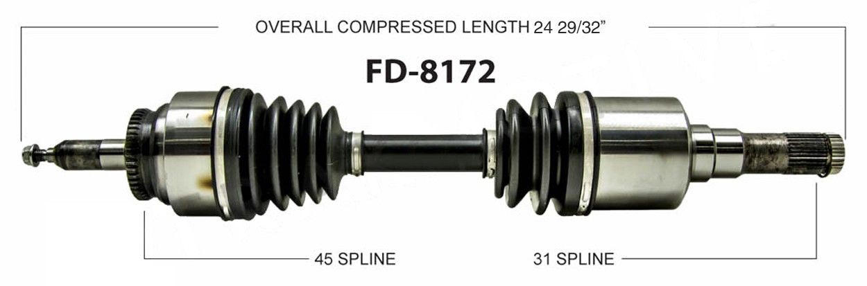 2015, 2014, 2013, 2012, 2011, 2010, 2009, 2008, 2007 Ford Expedition CV Axle Shaft